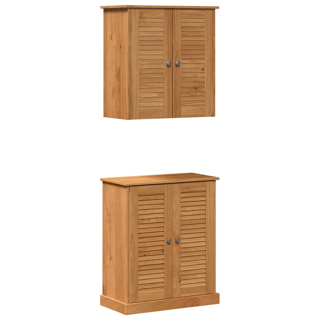 Set namještaja za kupaonicu VIGO 2 pcs Smeđa i medena smeđa