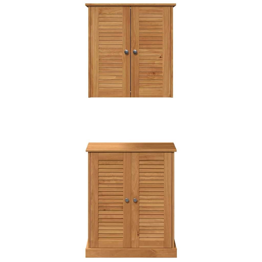 Set namještaja za kupaonicu VIGO 2 pcs Smeđa i medena smeđa