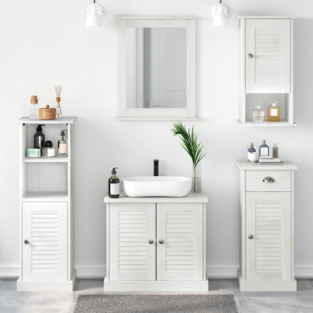 Set namještaja za kupaonicu s ladicama VIGO 5 pcs Antič White