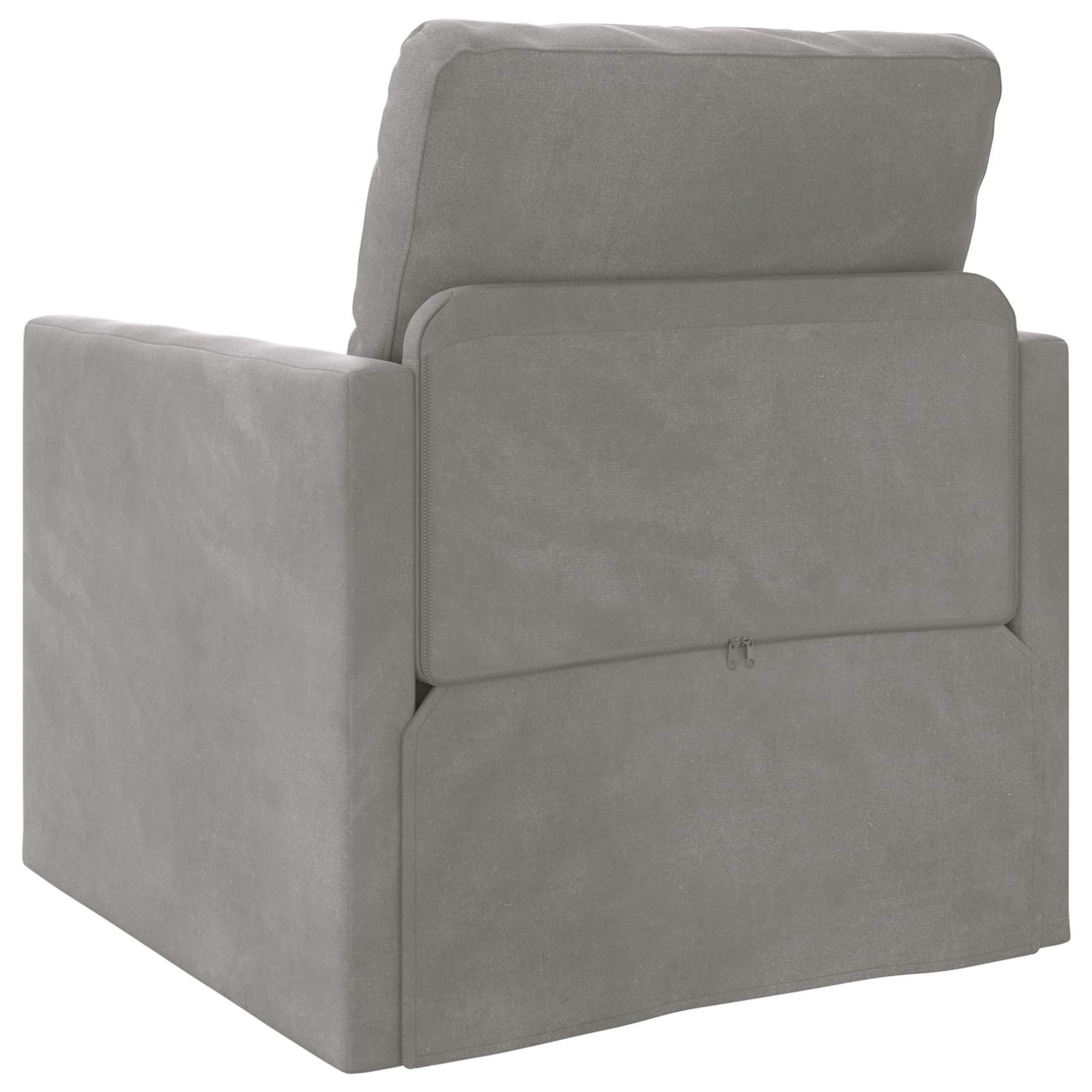 Krevet na razvlačenje Svijetlo siva 74 x 77 x 81 cm Baršun
