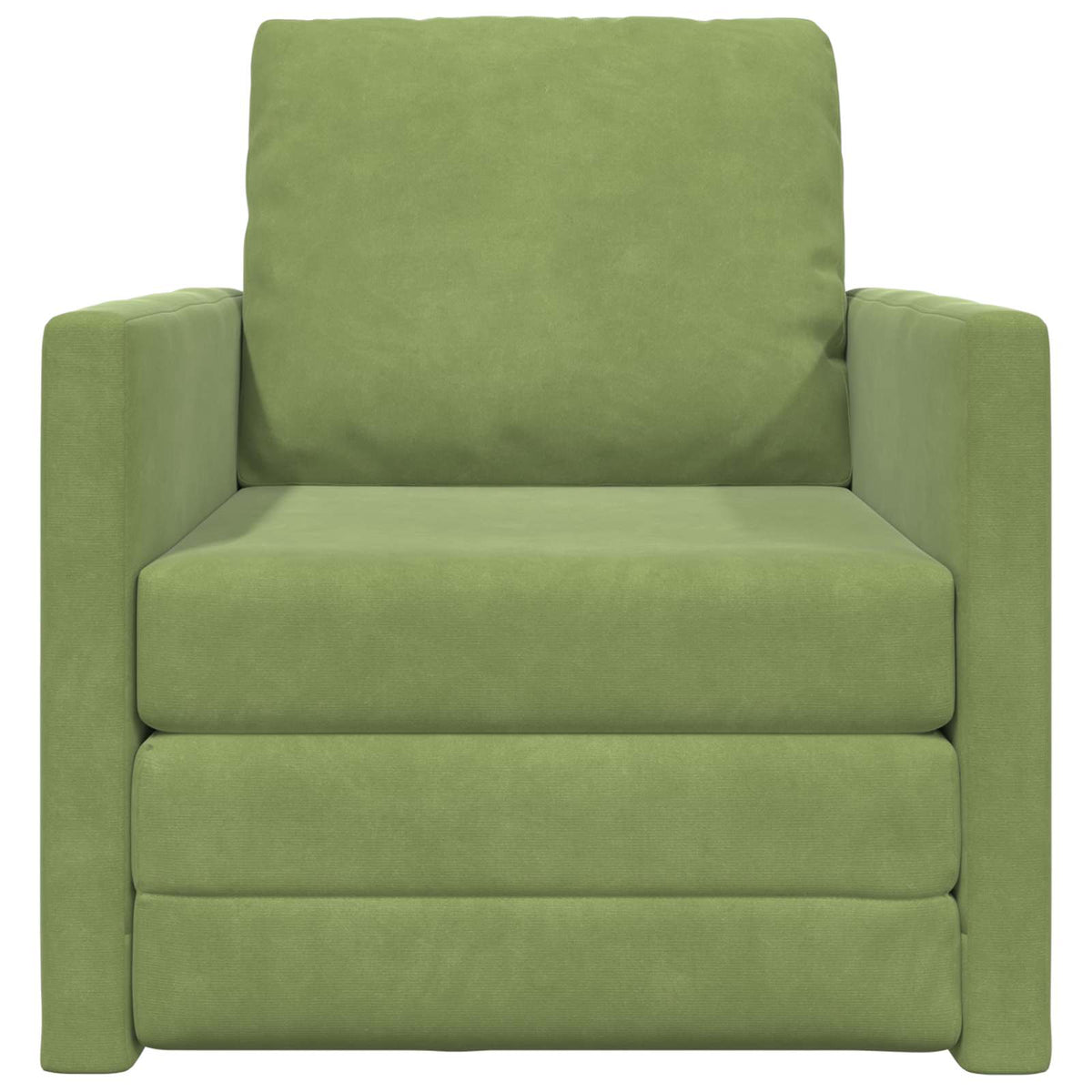 Krevet na razvlačenje Svijetlo zelena 74 x 77 x 81 cm Baršun