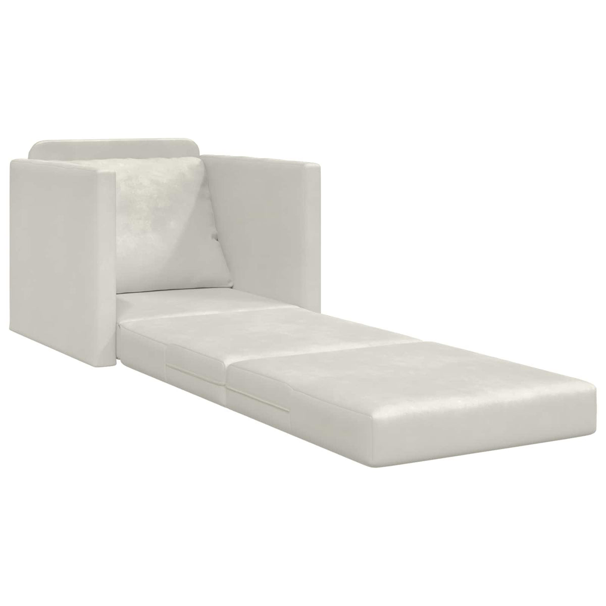 Krevet na razvlačenje Krema 74 x 77 x 81 cm Baršun