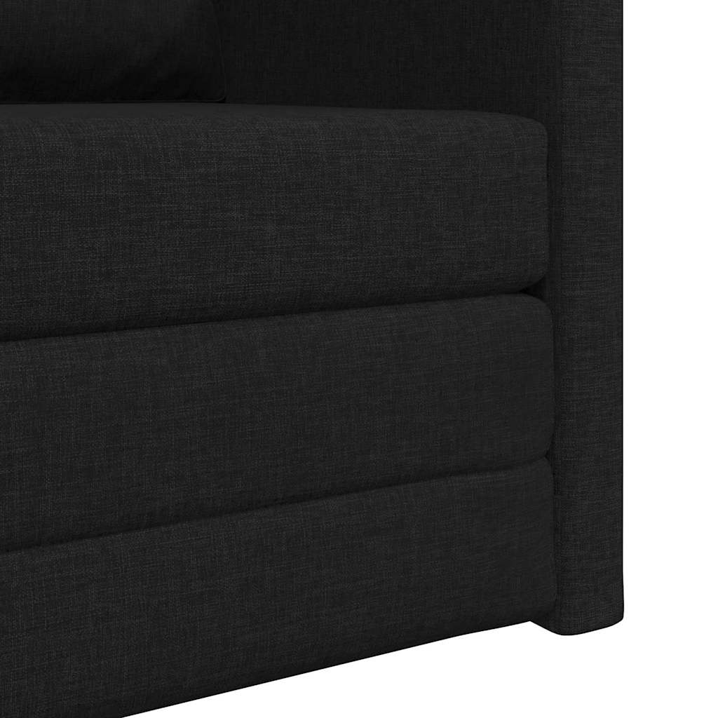 Krevet na razvlačenje Crna 74 x 77 x 81 cm tkanina