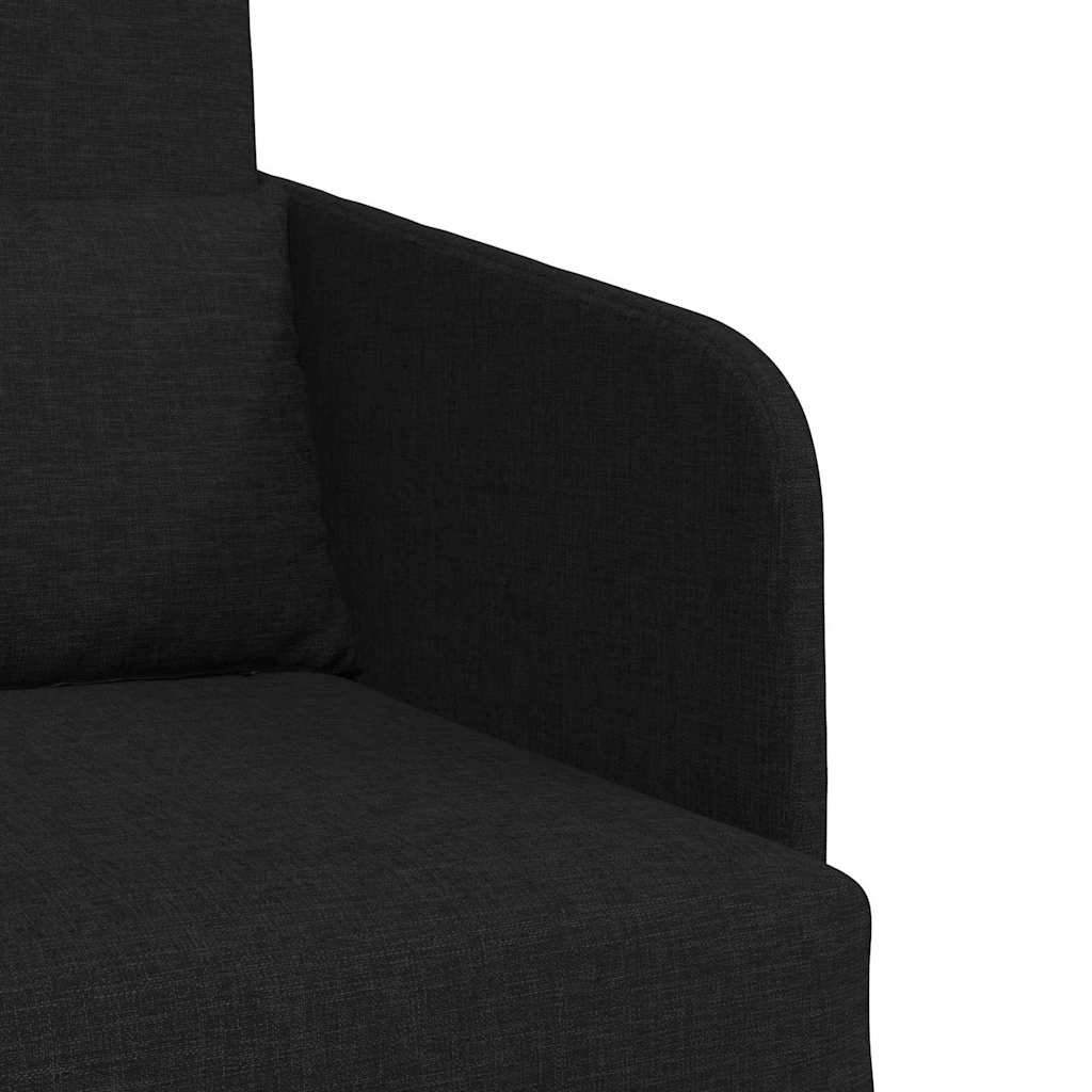 Krevet na razvlačenje Crna 65 x 80 x 83 cm tkanina