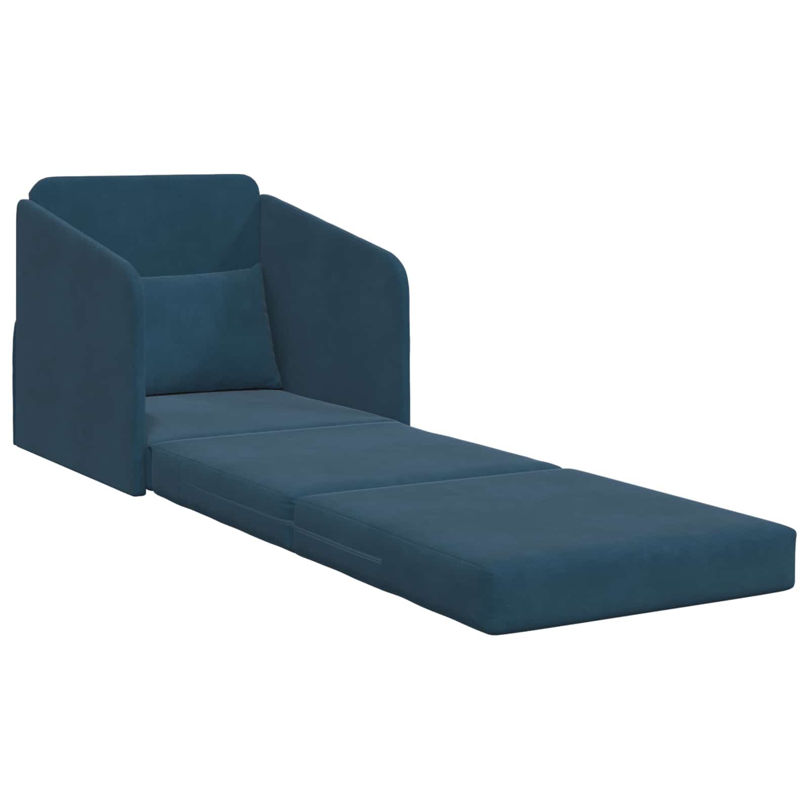 Krevet na razvlačenje Plava 65 x 80 x 83 cm Baršun