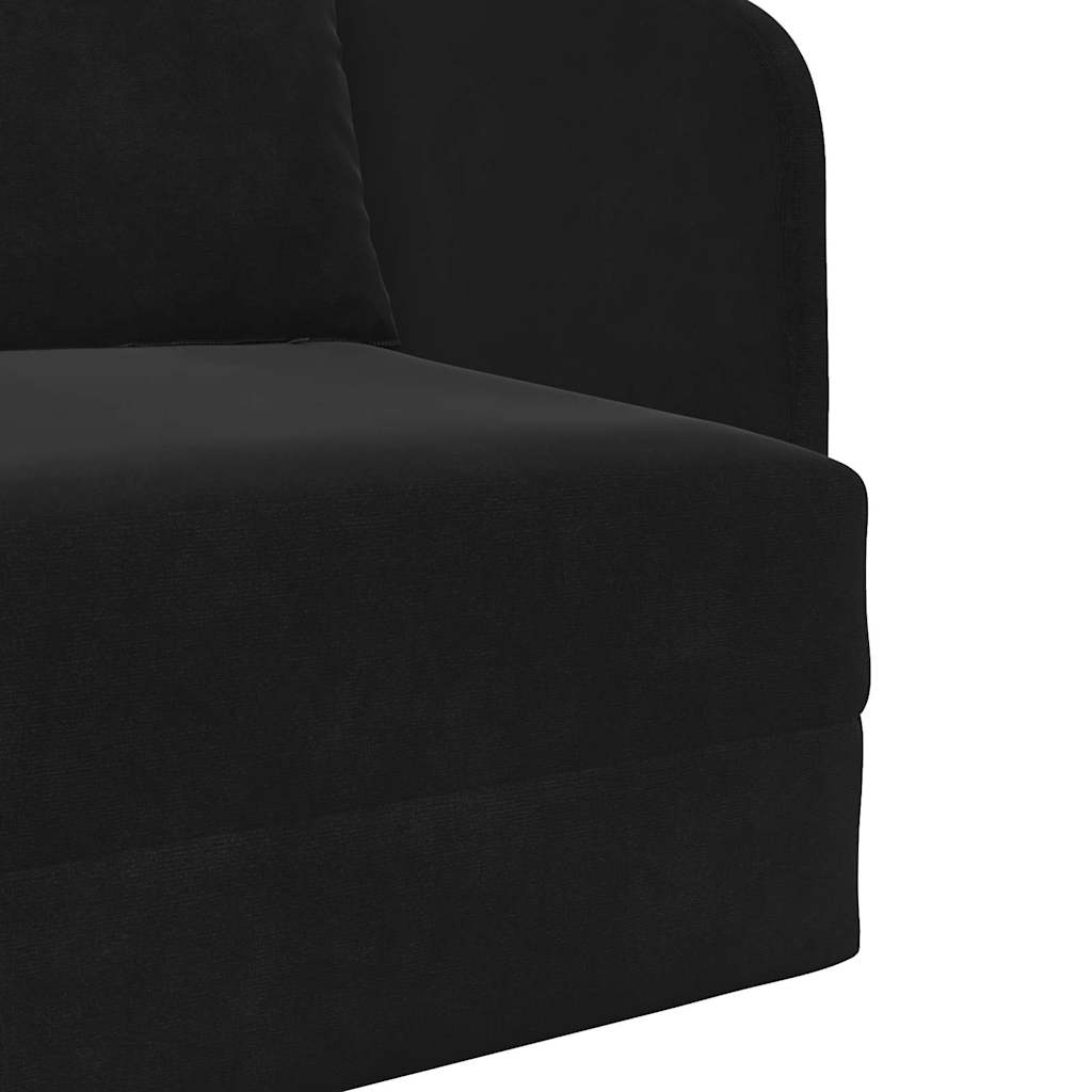 Krevet na razvlačenje Crna 65 x 80 x 83 cm Baršun
