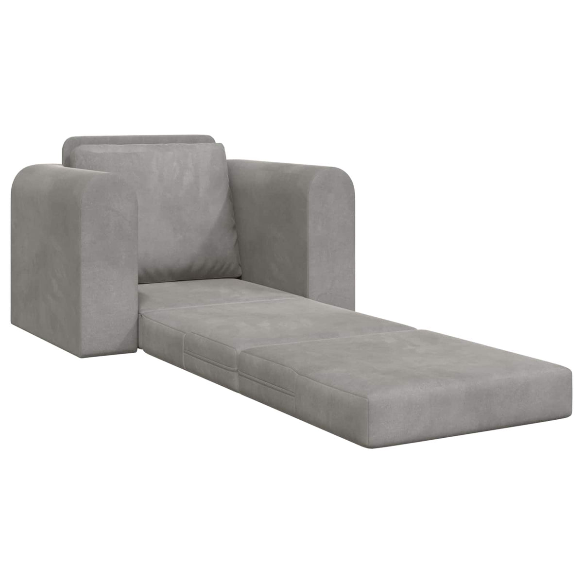 Krevet na razvlačenje Svijetlo siva 98 x 71 x 83 cm Baršun