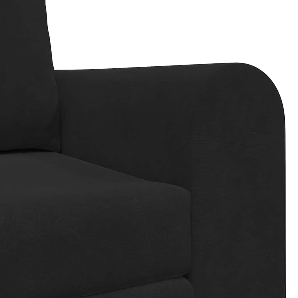 Krevet na razvlačenje Crna 148 x 71 x 83 cm Baršun