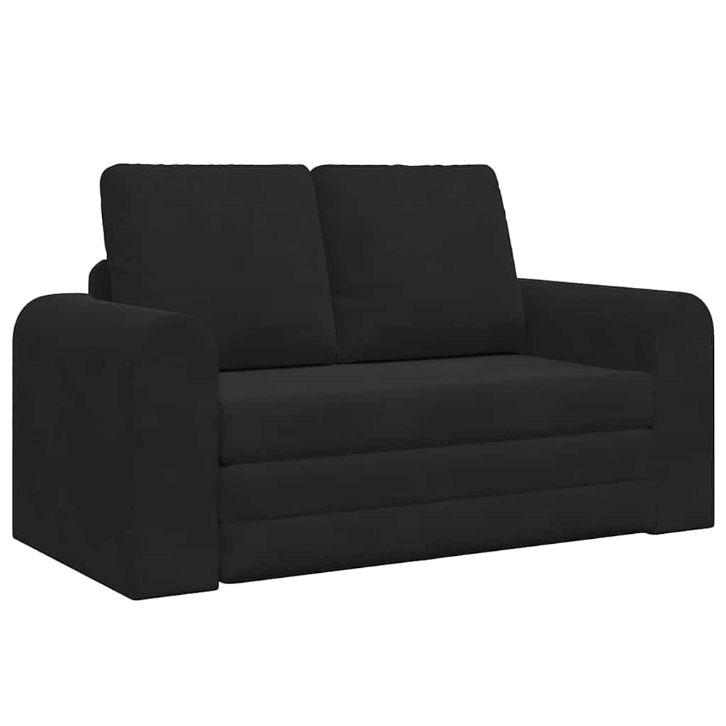 Krevet na razvlačenje Crna 148 x 71 x 83 cm Baršun