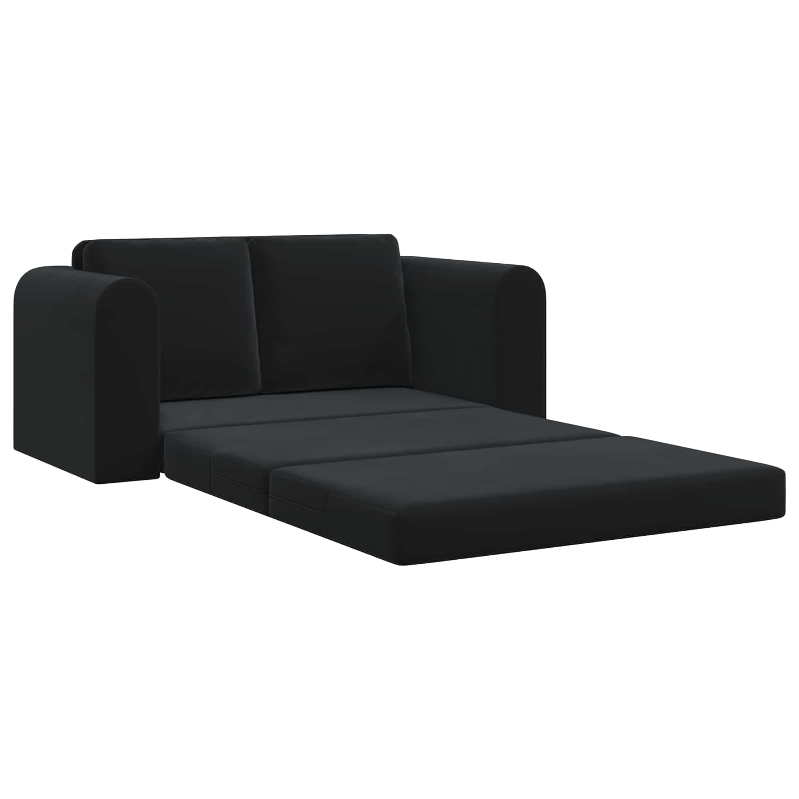 Krevet na razvlačenje Crna 148 x 71 x 83 cm Baršun