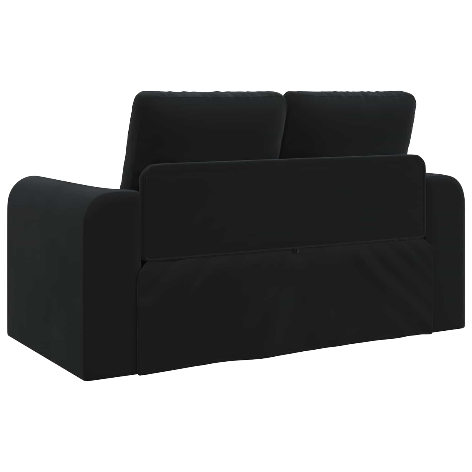 Krevet na razvlačenje Crna 148 x 71 x 83 cm Baršun