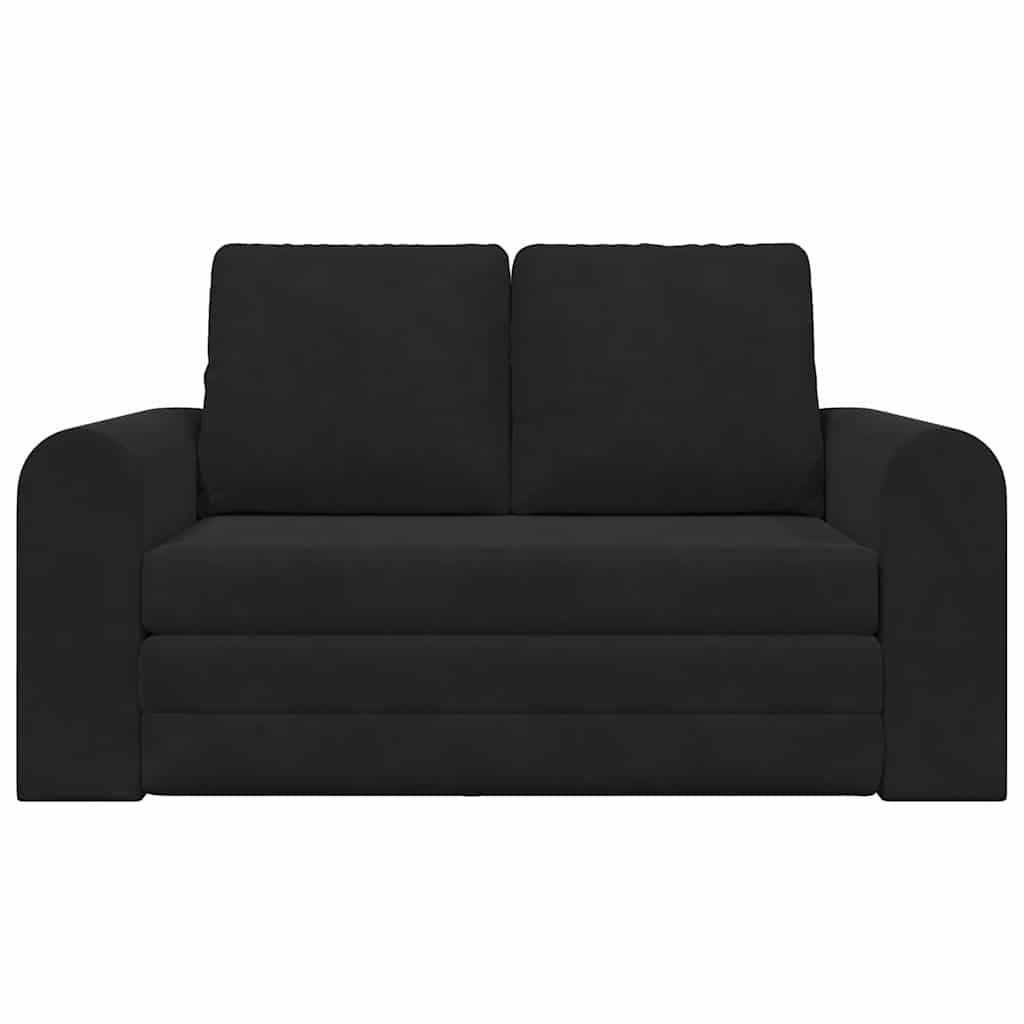 Krevet na razvlačenje Crna 148 x 71 x 83 cm Baršun