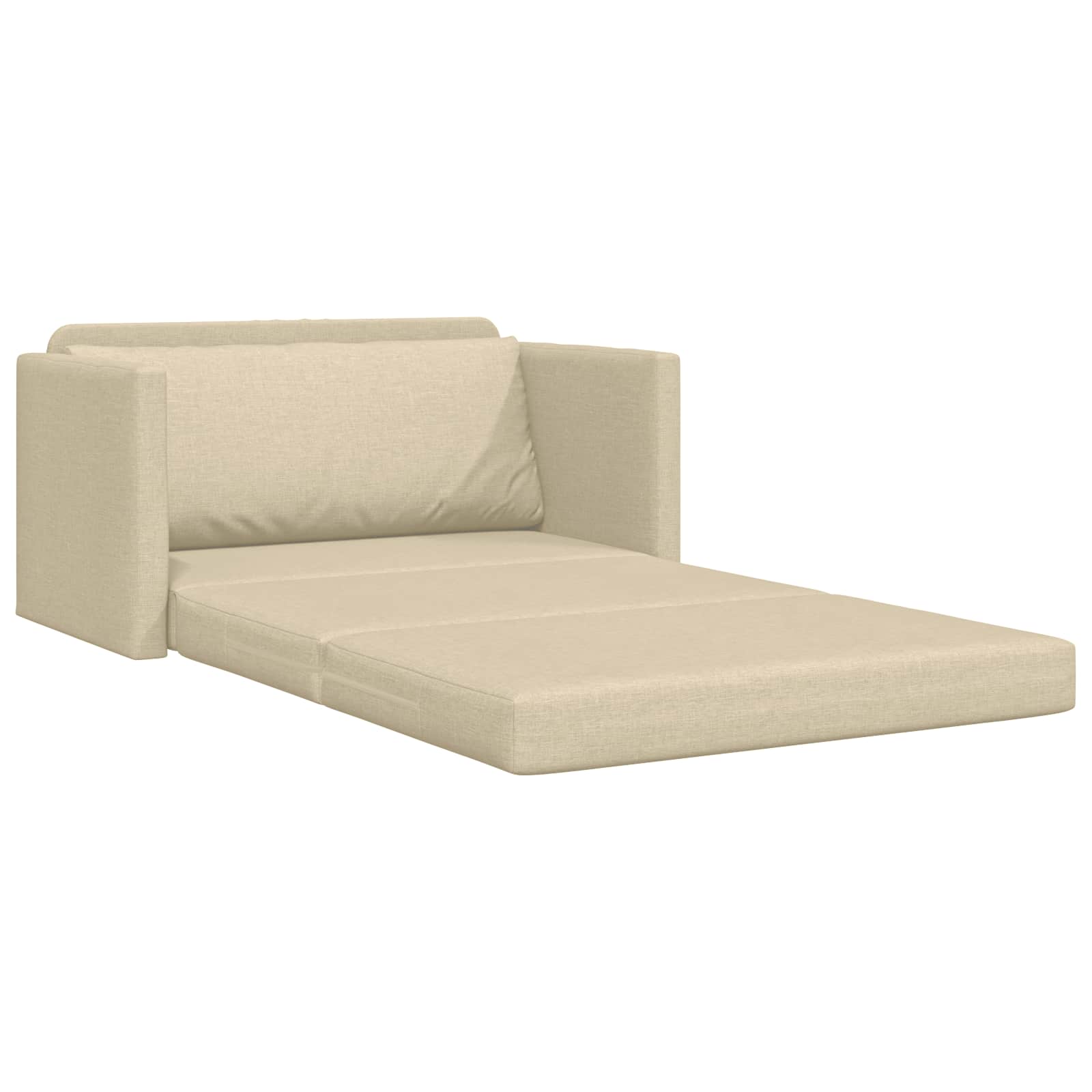Krevet na razvlačenje 110cm Krema tkanina