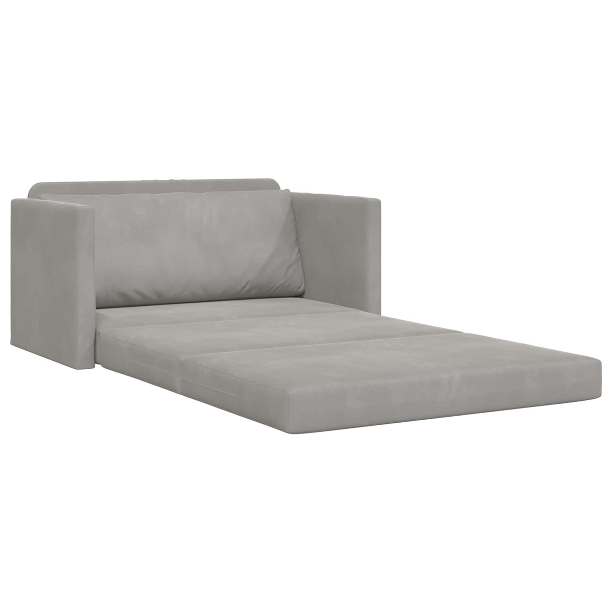 Krevet na razvlačenje Svijetlo siva 124 x 71 x 78 cm Baršun