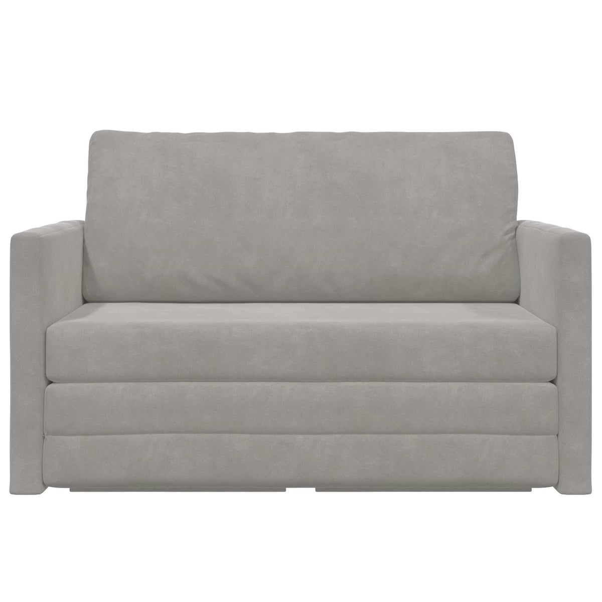 Krevet na razvlačenje Svijetlo siva 124 x 71 x 78 cm Baršun