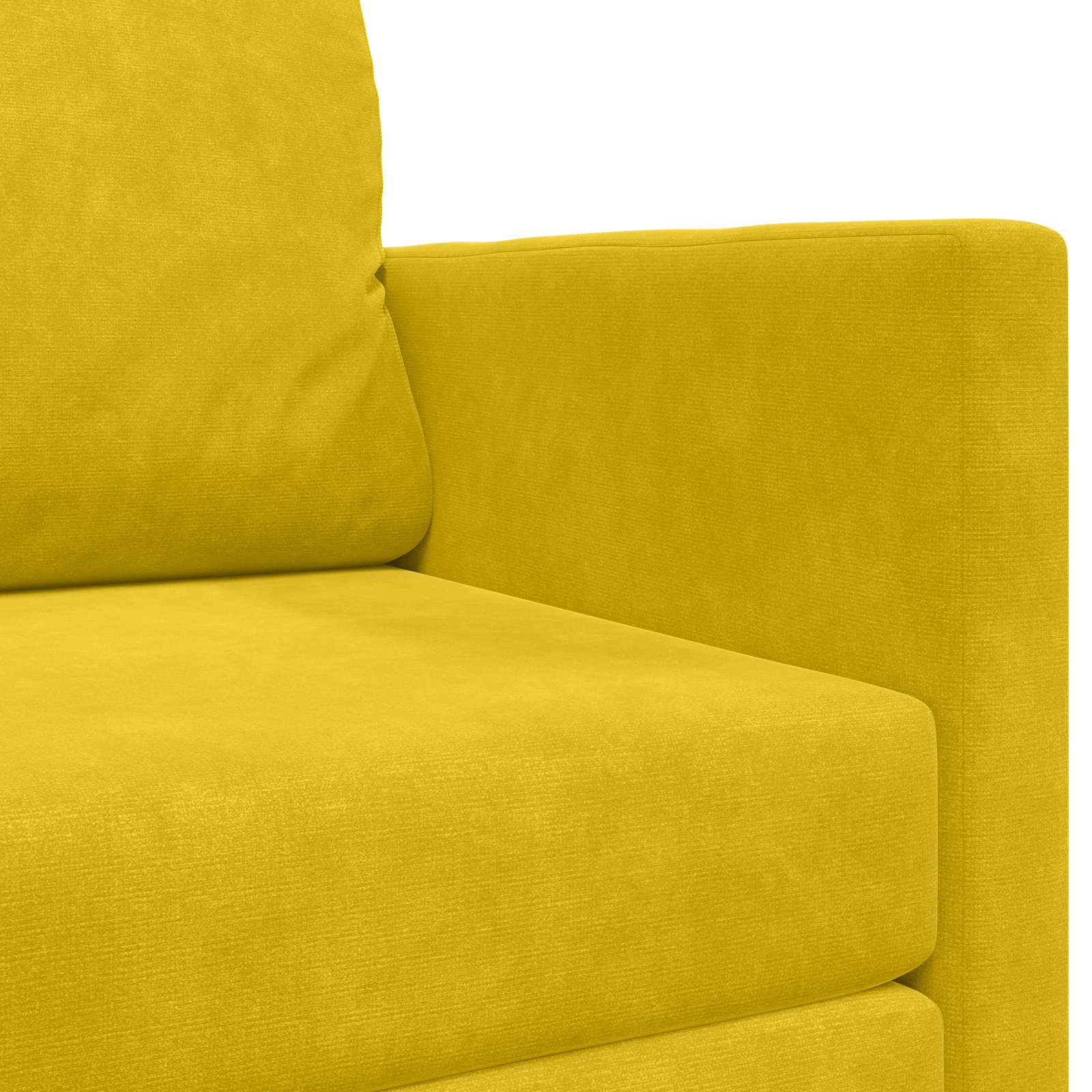 Krevet na razvlačenje Žuta suncokret 124 x 71 x 78 cm Baršun