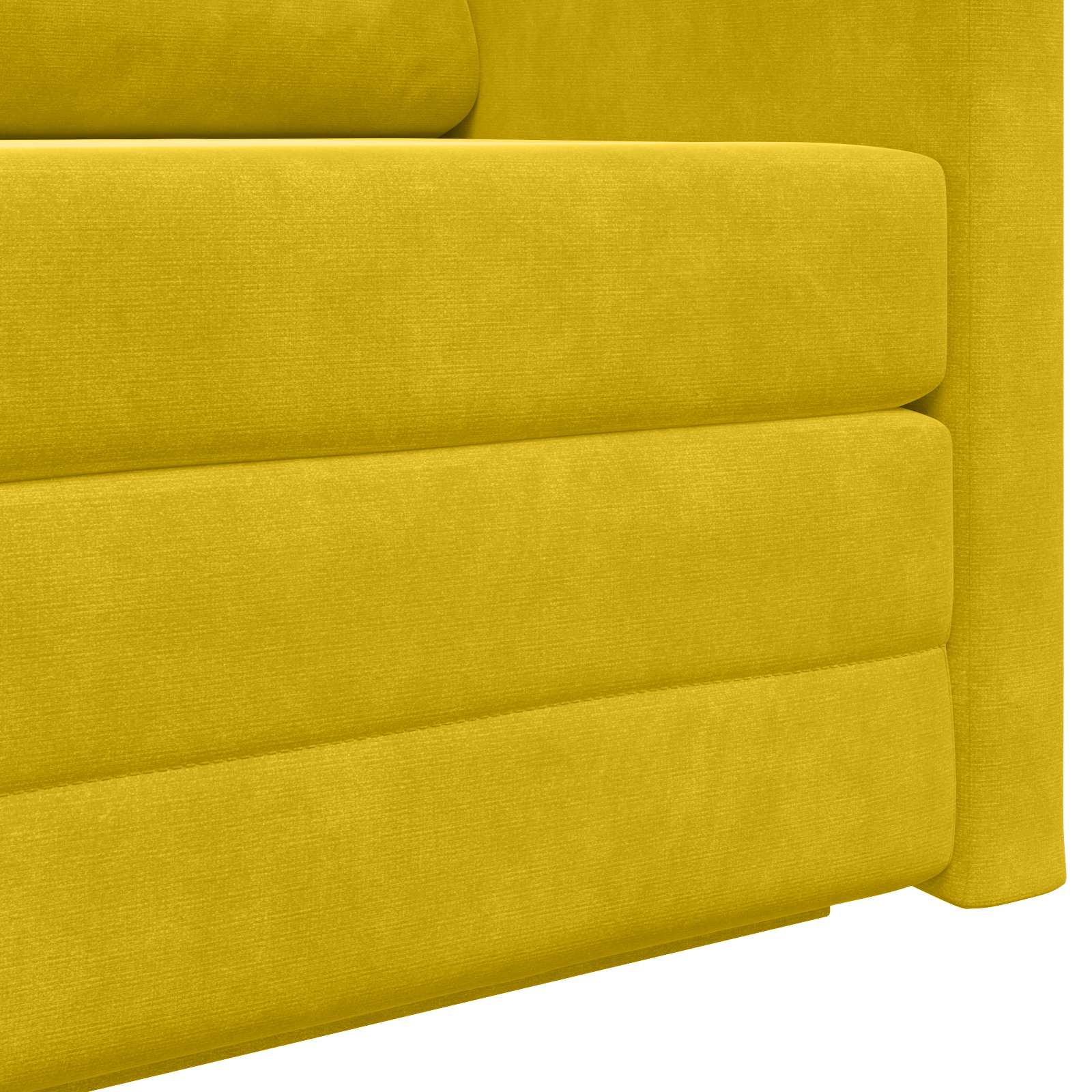 Krevet na razvlačenje Žuta suncokret 124 x 71 x 78 cm Baršun