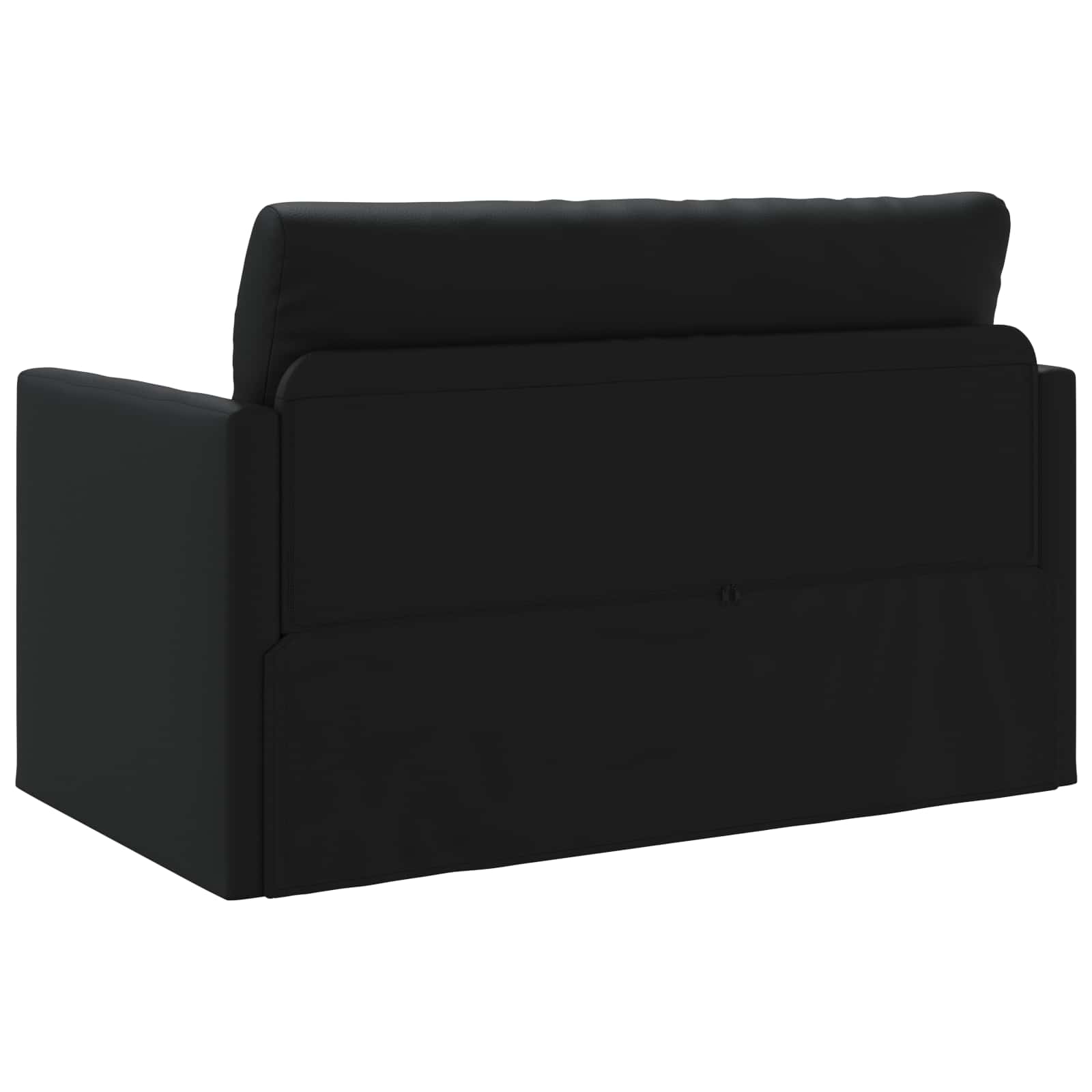 Krevet na razvlačenje Crna 124 x 71 x 78 cm Umjetna koža