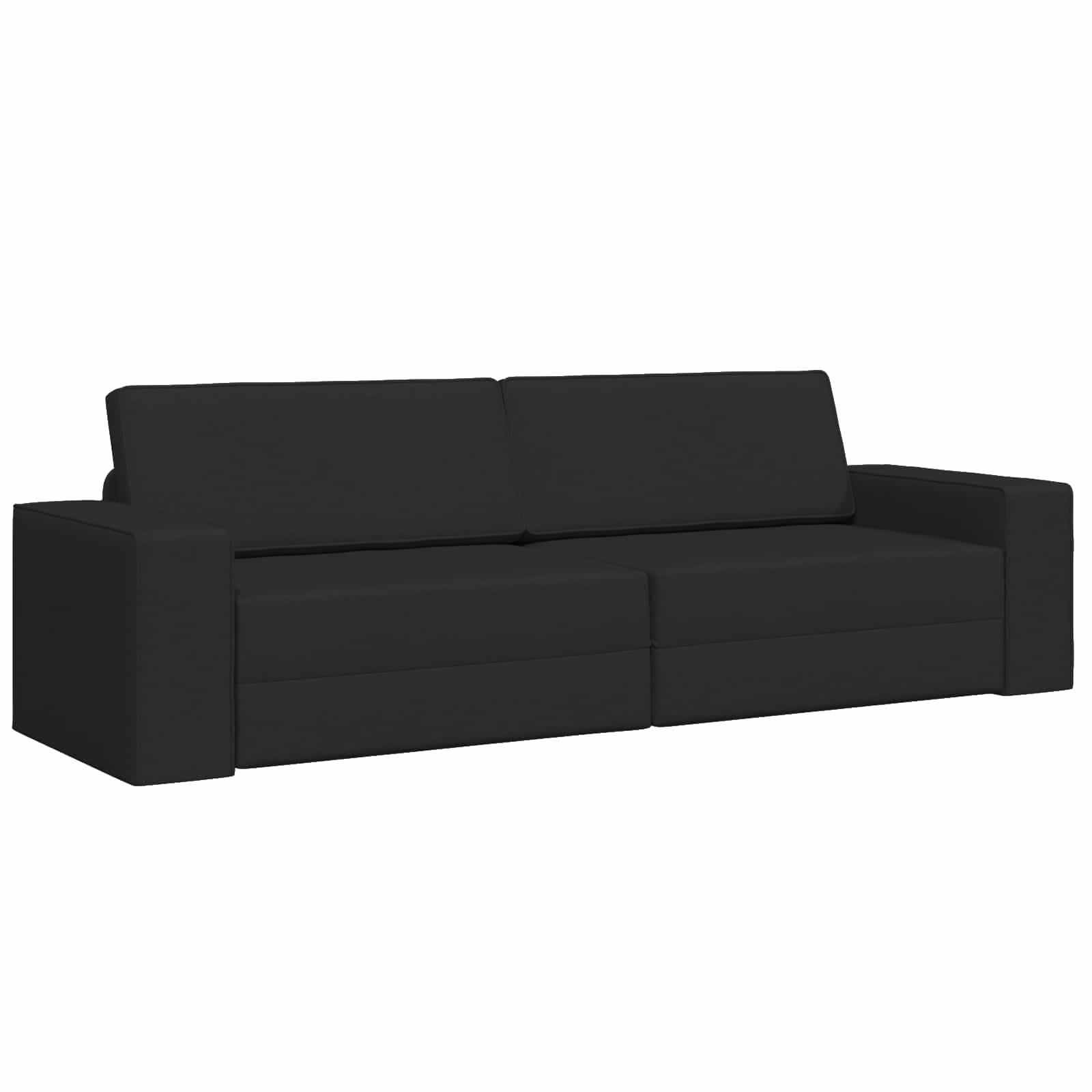 Krevet na razvlačenje Crna 245 x 78 x 77 cm tkanina