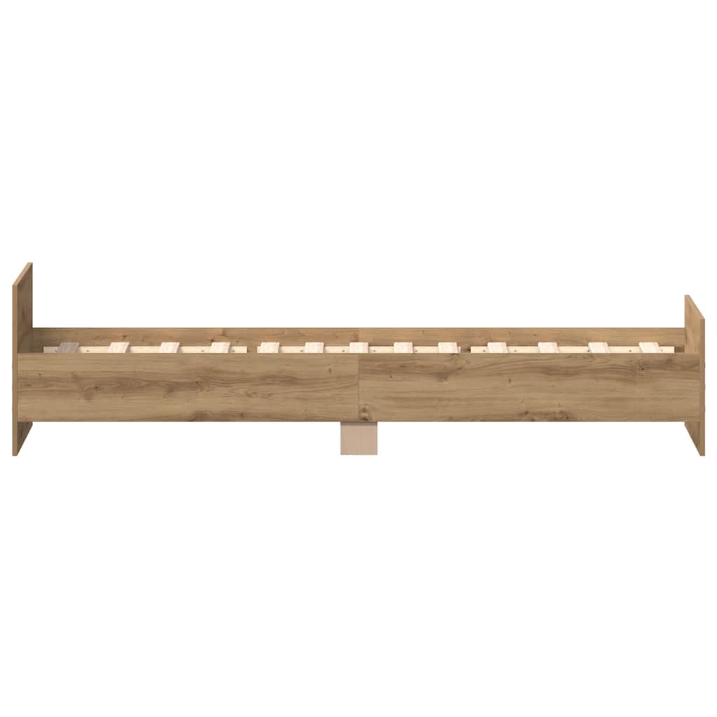 Okvir kreveta bez madraca boja hrasta artisan 90x190 cm