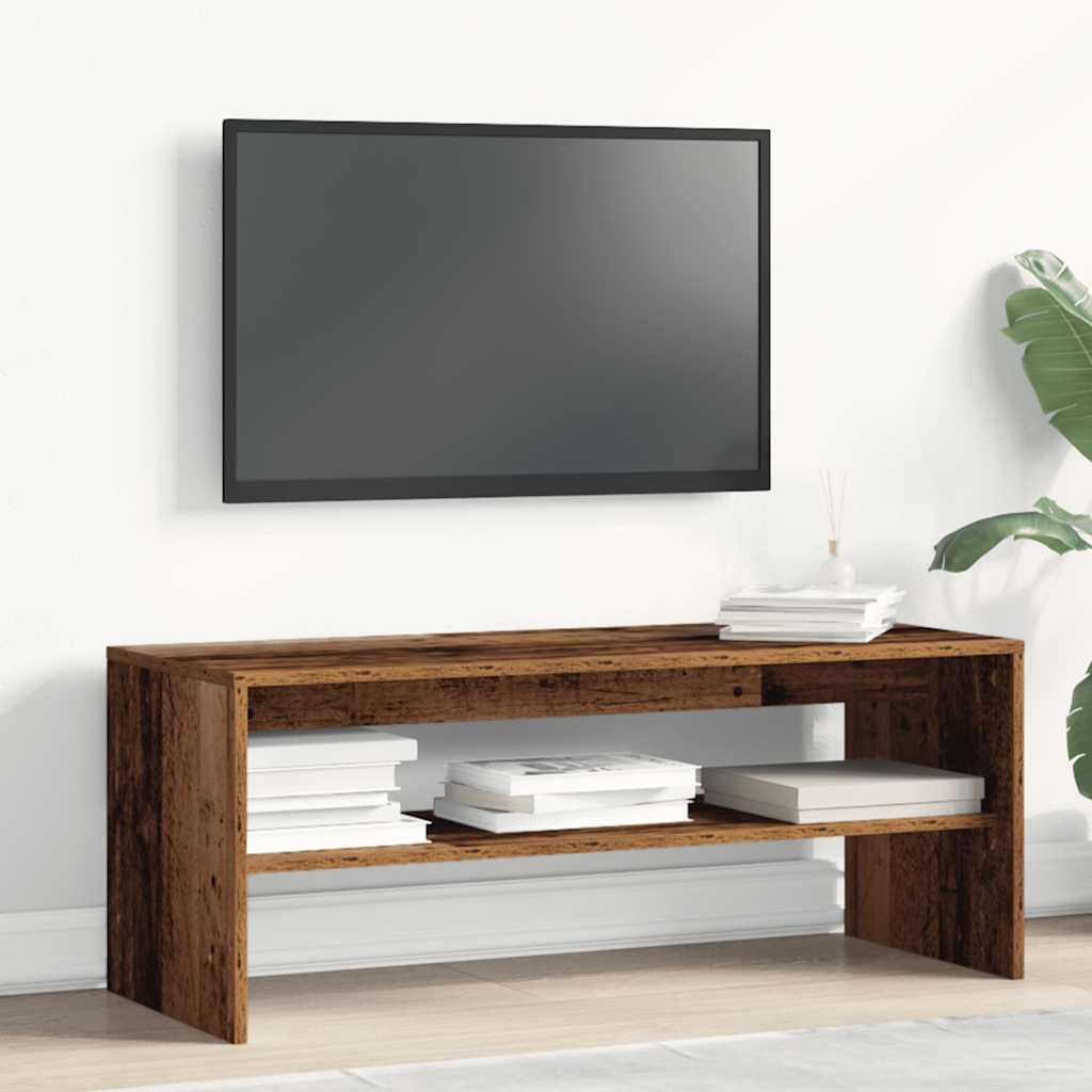 TV ormarić boja staro drvo 100x40x40 cm konstruirano drvo