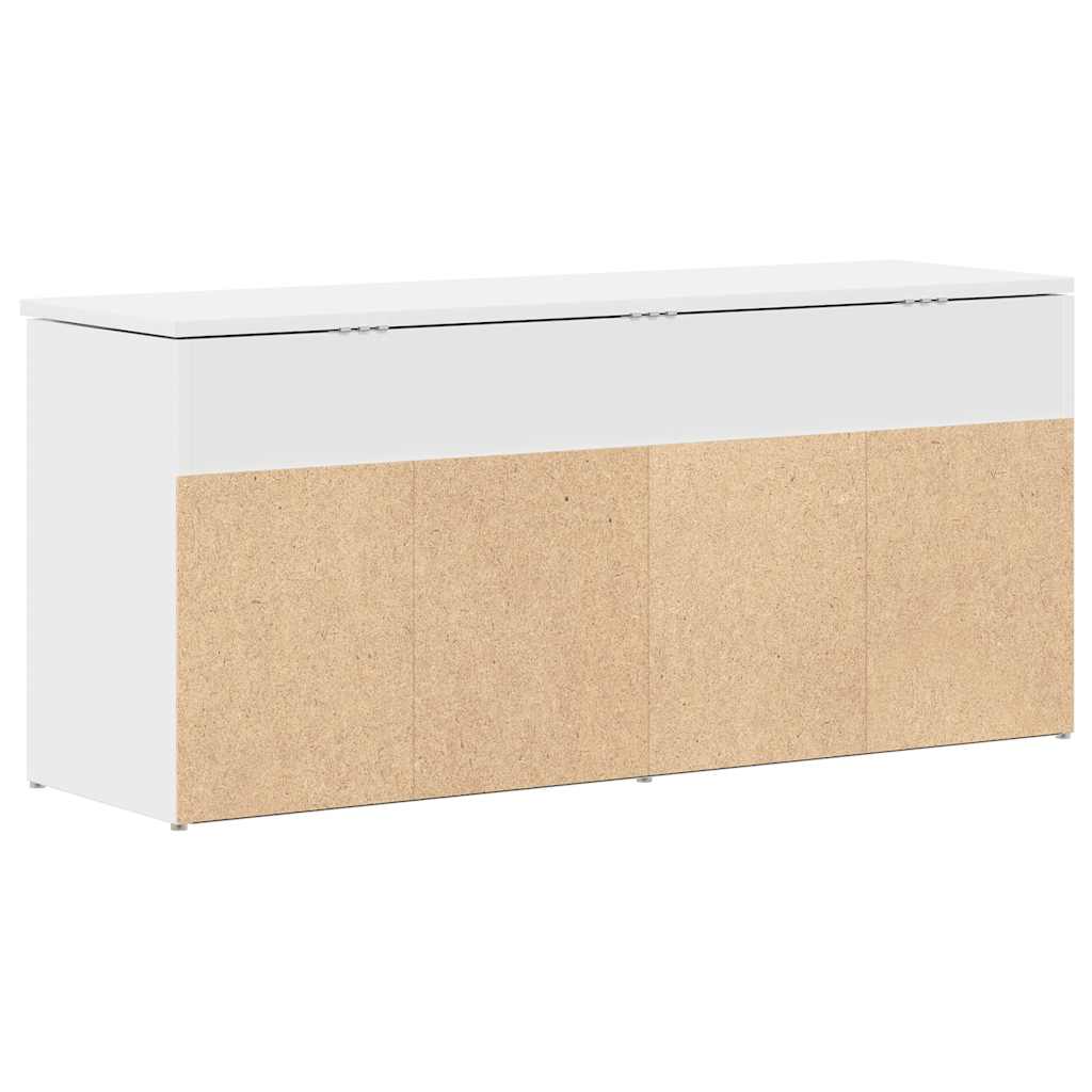 Klupa za cipele bijela 102x30,5x45 cm izrađeno drvo
