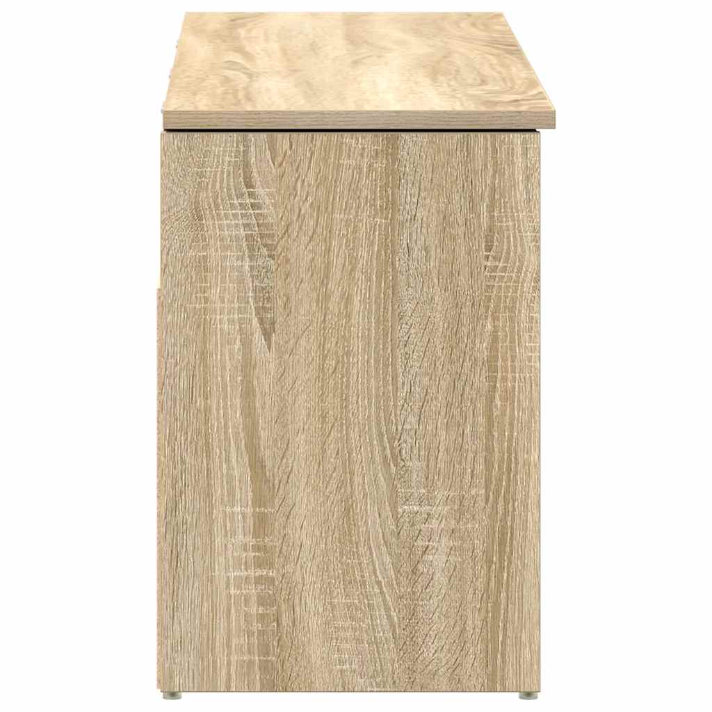 Klupa za cipele boja hrasta 102x30,5x45 cm konstruirano drvo