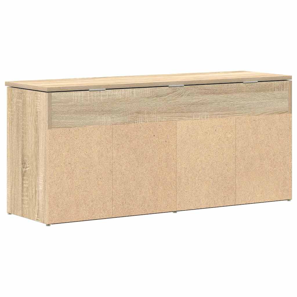 Klupa za cipele boja hrasta 102x30,5x45 cm konstruirano drvo