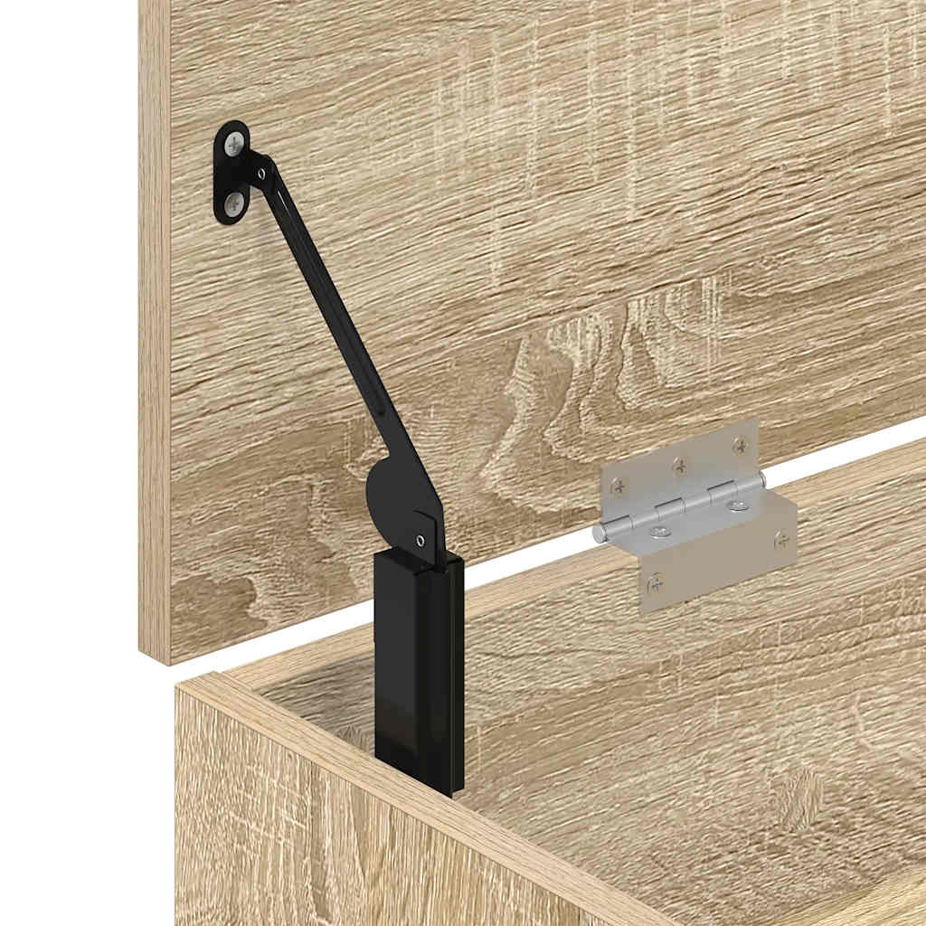 Klupa za cipele boja hrasta 102x30,5x45 cm konstruirano drvo