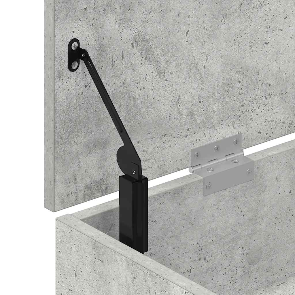Klupa za cipele boja betona 102x30,5x45 cm konstruirano drvo