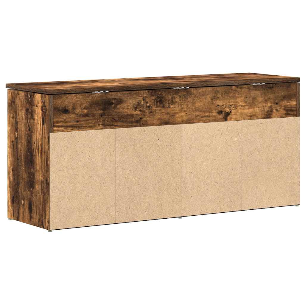 Klupa za cipele boja dimljenog hrasta 102x30,5x45 cm drvena