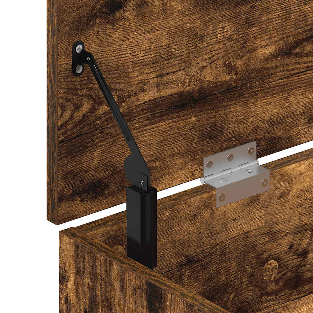 Klupa za cipele boja dimljenog hrasta 102x30,5x45 cm drvena