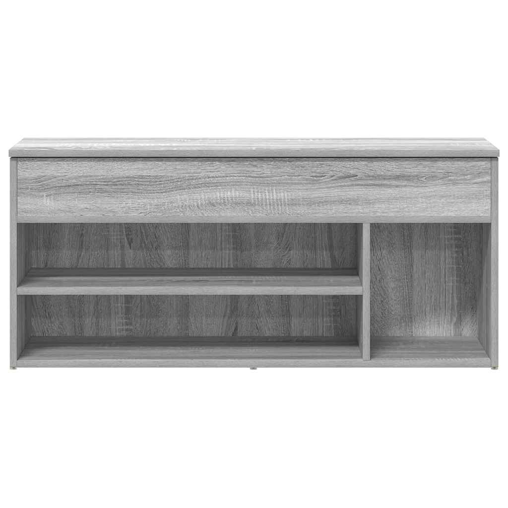 Klupa za cipele boja hrasta 102x30,5x45 cm konstruirano drvo