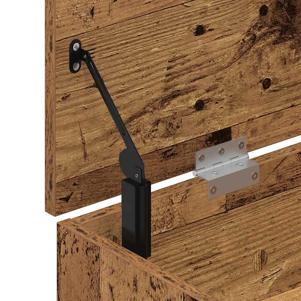 Klupa za cipele boja staro drvo 102x30,5x45cm konstruirano drvo