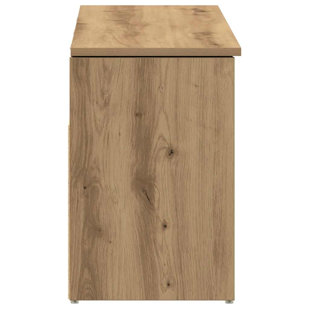 Klupa za cipele boja hrasta 102x30,5x45 cm konstruirano drvo