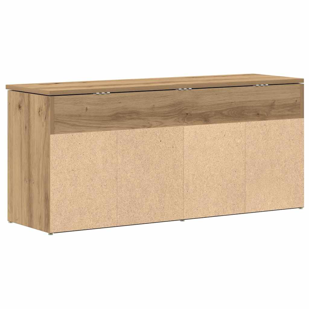 Klupa za cipele boja hrasta 102x30,5x45 cm konstruirano drvo