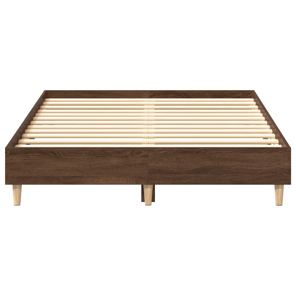 Okvir kreveta bez madraca smeđi hrast 120x200 cm