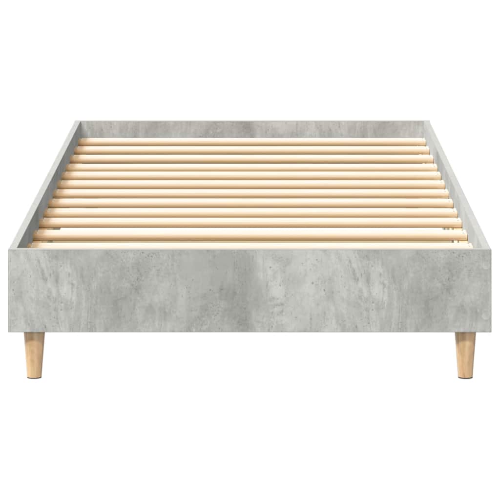 Okvir kreveta bez madraca Beton siva 90x190cm Konstruirano drvo