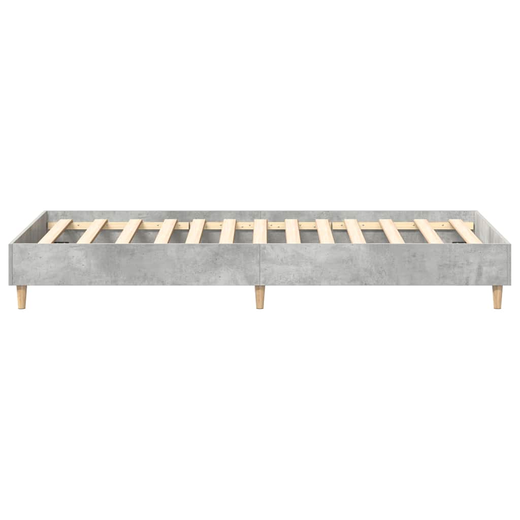 Okvir kreveta bez madraca Beton siva 90x190cm Konstruirano drvo