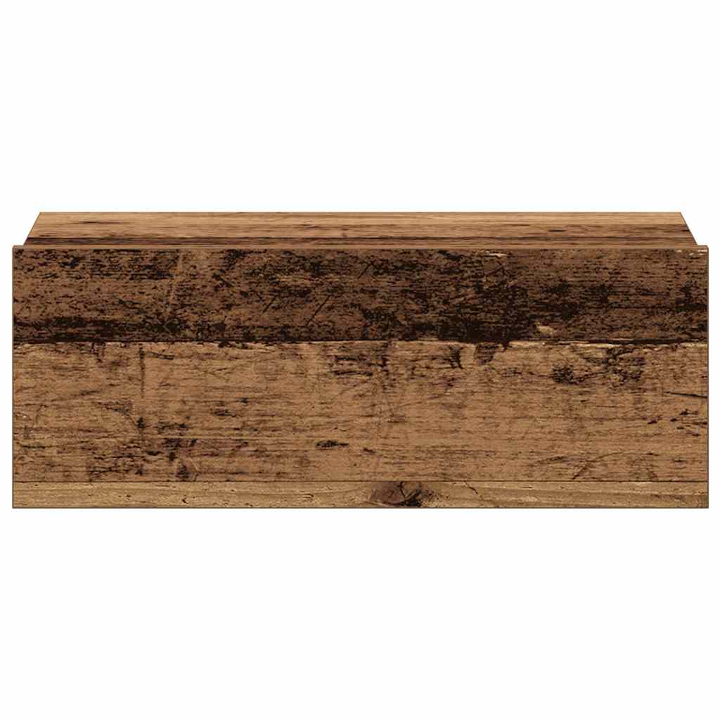 Plutajući noćni ormarići 2 kom staro drvo 40x32x15 cm