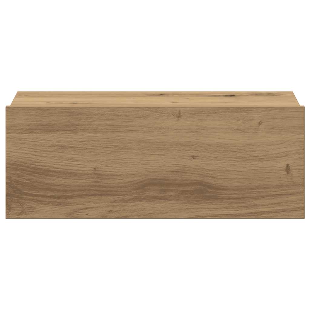 Plutajući noćni ormarići 2 kom Artisan hrast 40x32x15 cm