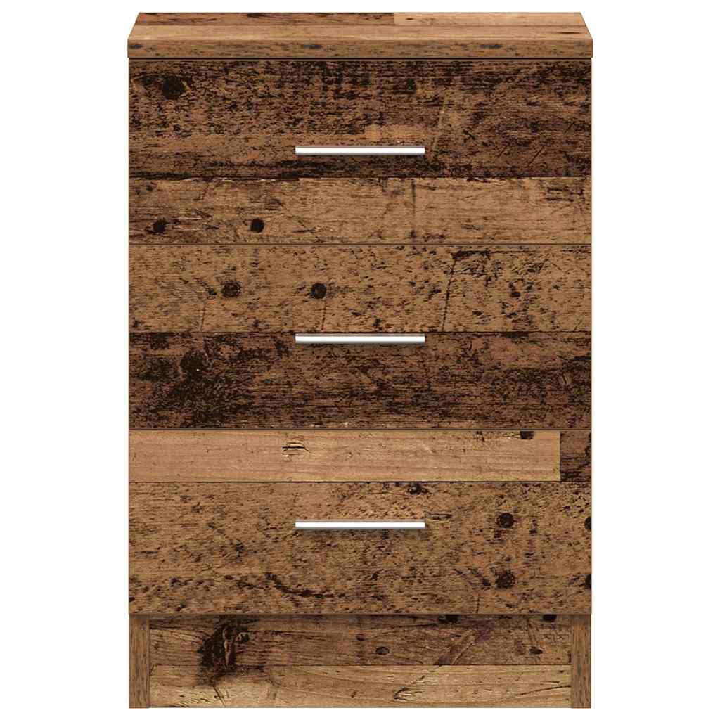 Noćni ormarići 2 kom Staro drvo 38x35x55 cm Konstruirano drvo