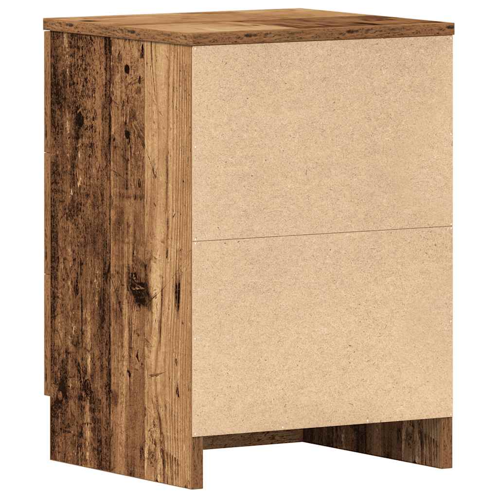 Noćni ormarići 2 kom Staro drvo 38x35x55 cm Konstruirano drvo