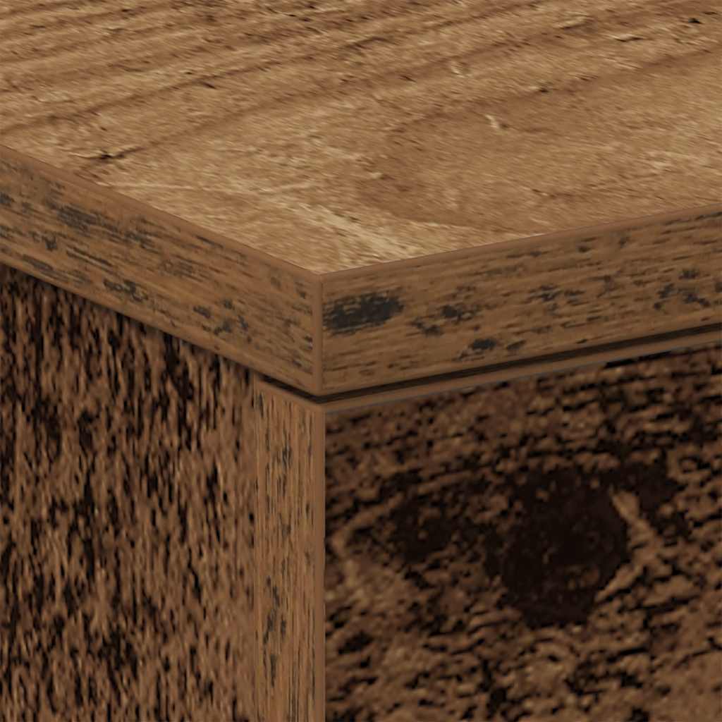 Noćni ormarići 2 kom Staro drvo 38x35x55 cm Konstruirano drvo