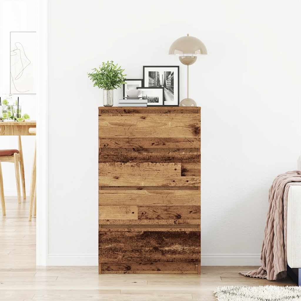 Komoda staro drvo 60x35x98,5 cm konstruirano drvo