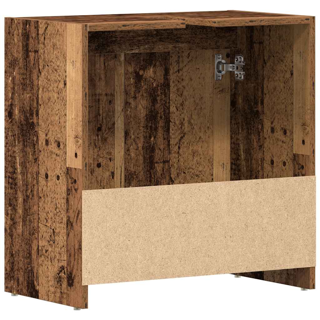 Kupaonski ormarić za umivaonik staro drvo 60x33x60 cm