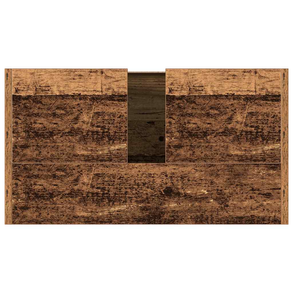 Kupaonski ormarić za umivaonik staro drvo 60x33x60 cm