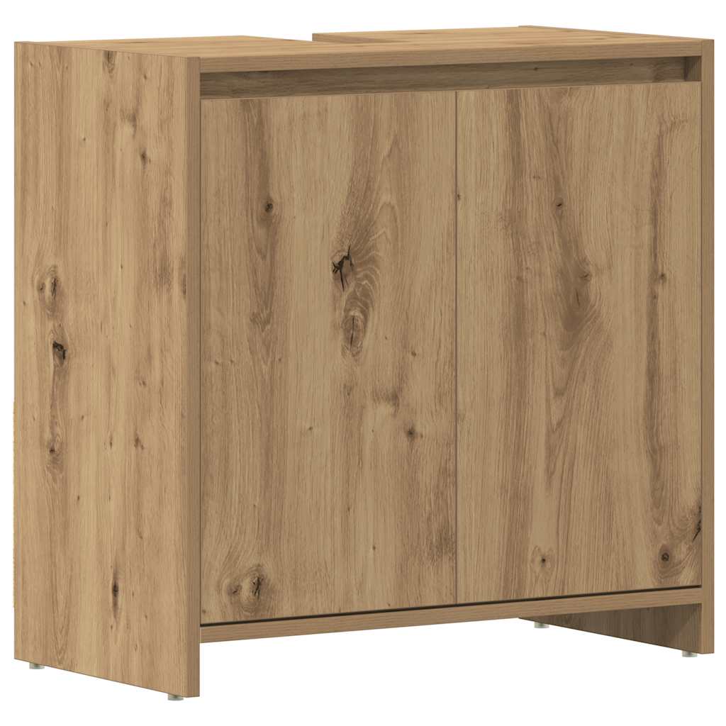 Ormarić za umivaonik smeđa boja hrasta 60x33x60 cm drveni