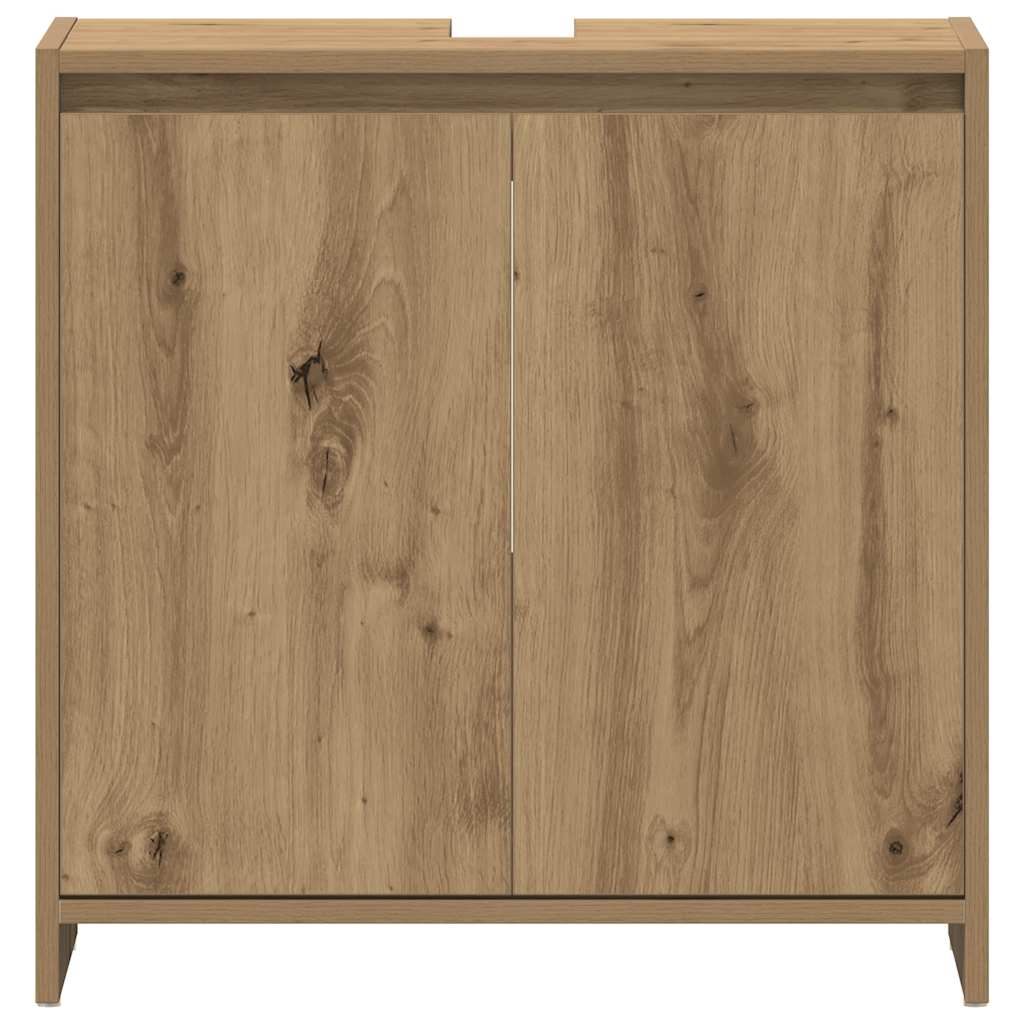 Ormarić za umivaonik smeđa boja hrasta 60x33x60 cm drveni
