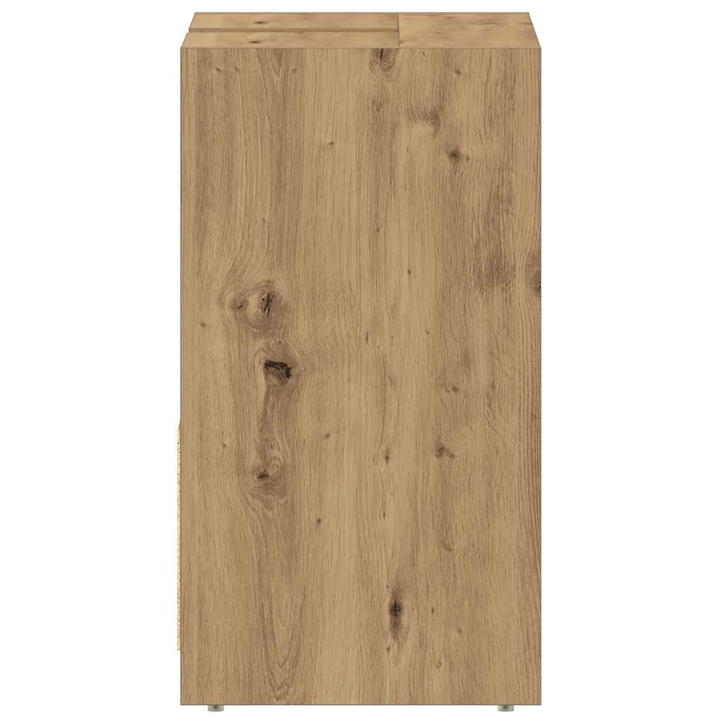 Ormarić za umivaonik smeđa boja hrasta 60x33x60 cm drveni